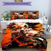 Anime Battle Print 3Pcs Bedding Setduvet Cover With 2 Bedropillowcase Home Birthday Gift