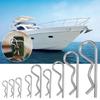 10pcs R Shaped Spring Cotter Pins Assortment Set Steel Hairpin Clips Simple To Use for Versatile Hitch Pin Applications