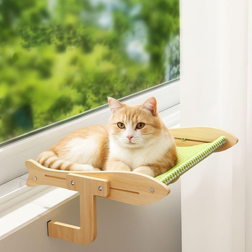 Breathable Window Cat Seat Detachable Cat Hanging Bed Pet Furniture Cat Window Hammock  Windowsill