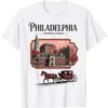 Philadelphia Freiheitsglocke Kutsche Historisches Souvenir T-Shirt
