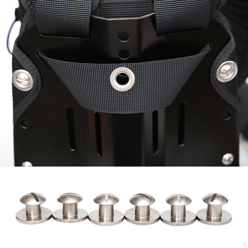 6Pcs/Set Scuba Diving Stainless Steel Screw Bolts for Backplate الشراء