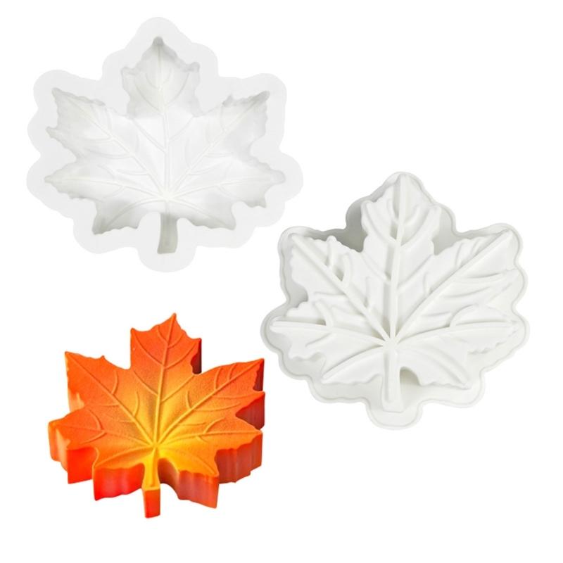 6Inch Silicones Cake Molds With Detailed Maple Leaf Pattern Nontoxic Cookie Chocolate Mould For Perfect Dessert Shape