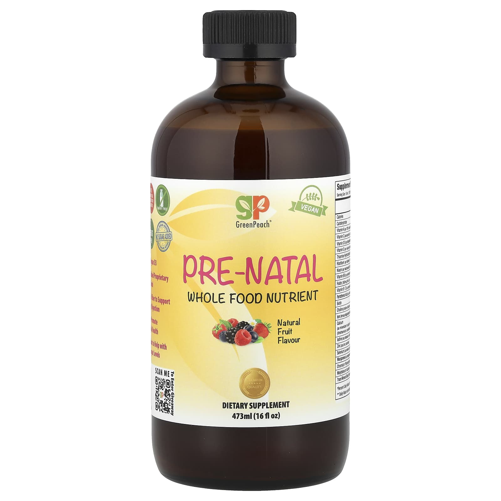 

Pregnancy, Natural Food Nutrients, Natural Fruit, 473Ml(16Fl Oz)