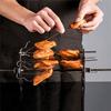 Oven Grill Cage Stainless Steel Rotating Meat Skewer Heat-Resistant Non-Stick Kebab Maker Machine Air Fryer Lamb BBQ Roaster
