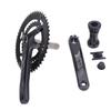 Cycle Crankset with 50T to 34T Chainring Aluminum Alloy Hollow Integrated Cycle Crank Arm Set for 9 Speed to 12 Speed