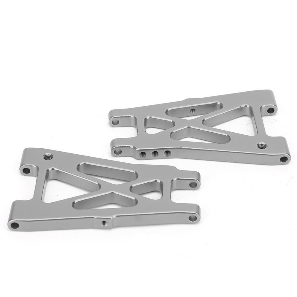 2PCS Aluminum Alloy Rear Lower Swing Arm Fit for KYOSHO 4WD Optima 110 RC Off Road Vehicle(Silver )