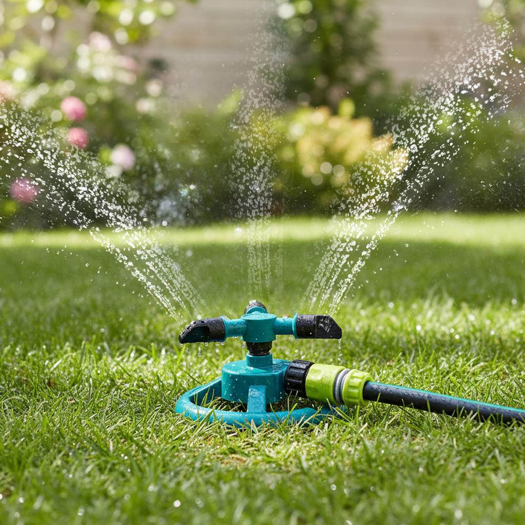 Automatic 360° Rotating Lawn Sprinkler Garden Water Sprinklers Large Area Coverage Lawn Irrigation System Sprinklers for Yard