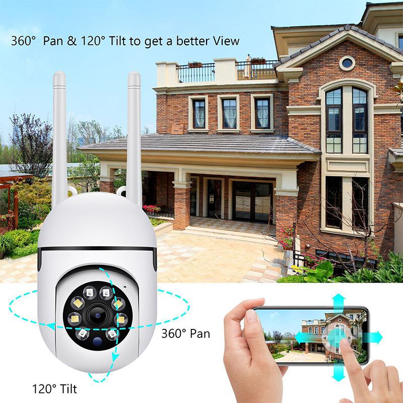 1080P Home Surveillance Camera Indoor, Intelligent Wireless Wifi Camera Remote Network High Definition Full Color