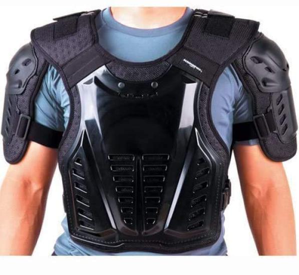 Komine Motorcycle Chest Guard Black Free 178 Protector SK-600