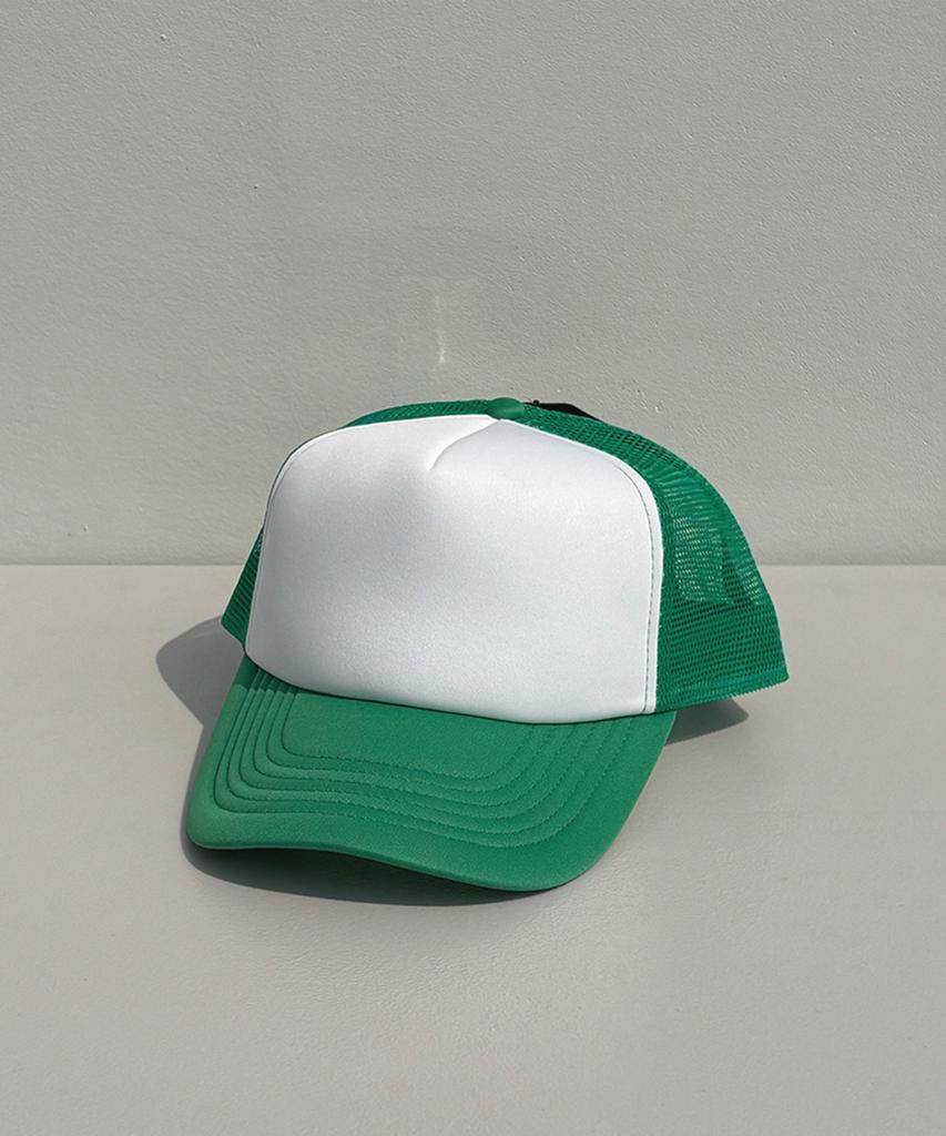 Nyuhaeteun Poly Mesh Cap (White/Kelly Green)