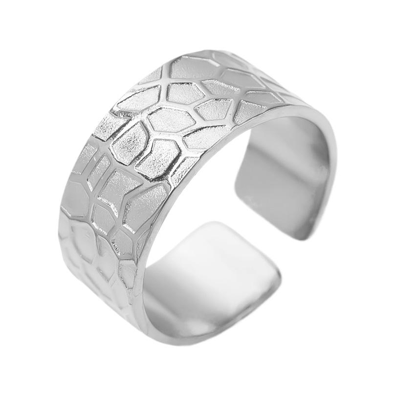 Geometria Semplice Moda Acciaio Inossidabile Anelli Aperti Per Donne Uomini Accessori Colore Argento Cuore Sole Rotondo Base Vuota Fai da Te Anillos