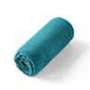 Plain Cotton Gauze Fitted Sheet 180 X 200 Cm Harmonieux Enamel Blue