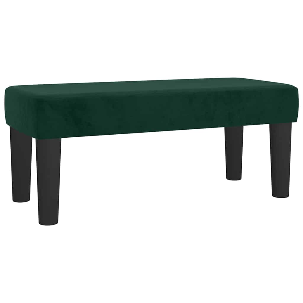 Box Spring Bed with Mattress Dark Green 120 x 190 cm Velvet