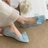 Fashion IPPEUM Mary Janes Shoes 2025 New Blue Ballet Flats Fashion Pumps Flat Ballerina Shoes For Women