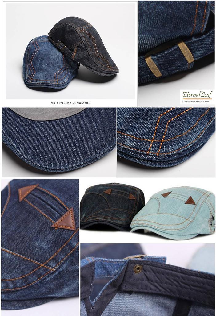 Leaf Hunting Hat Denim Cap FT4704 [Eternal Leaf] (Eternal (ME-BL4616)