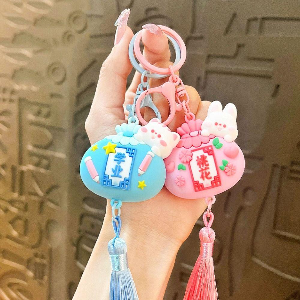 

Blessing Cute Car Keyring Bag Decor Key Holder Jewelry Accessories Car Key Chain Gift