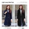 KASAYE Women's Professional Mid-Length Wool Coat
