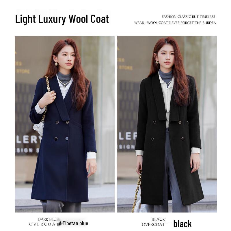 KASAYE Women's Professional Mid-Length Wool Coat