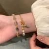 An Elegant Bohemian-Style Bracelet, Paired with a Synthetic December Birthstone for Women - a Trendy