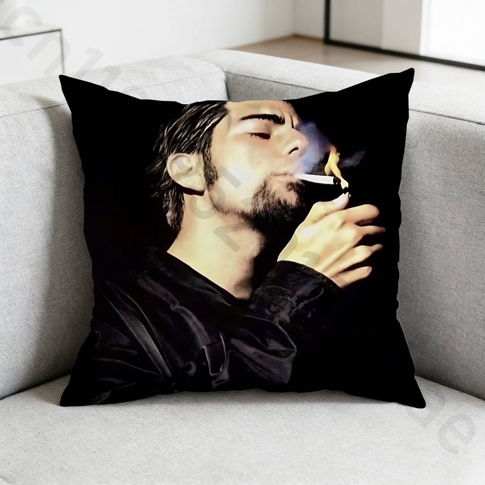 DDeftones Pillow Case Antidustmite Pillowcase Invisible zipper silky short plush Sofa cushion cover