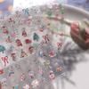 5D  Christmas Nail Sticker Nail Accessories Xmas Nail Decoration  Winter
