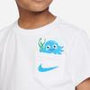 Nike Sportswear Coral Reef Cartoon Pattern Logo Print Crew Neck Short Sleeve T-Shirt And Straight Leg Shorts Kids Sets FQ0552-406