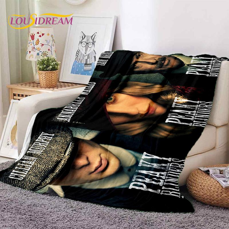 3D P-Peaky Blinders Tommy Shelby Soft Blankets,Keep Warm Throw Blanket Comfortable Blanket for Picnic Beds Sofa Home Bedroom Kid