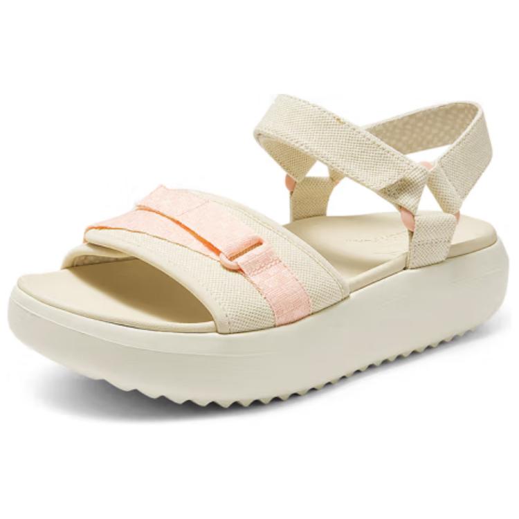 Skechers Pop Ups 3.0 Comfortable Versatile Velcro Platform Beach Sandals Women Sandals Beige 114807-NAT