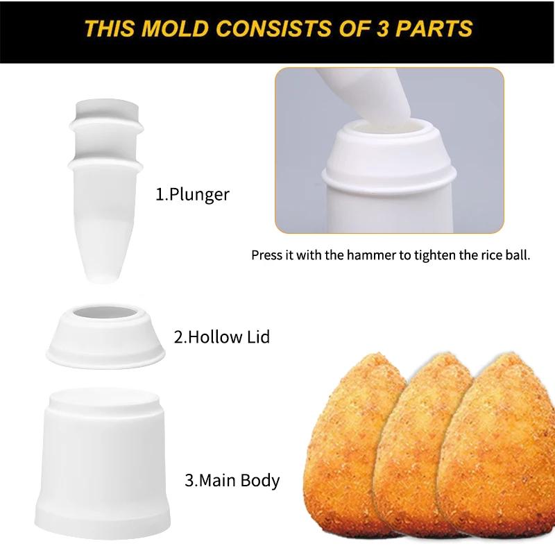 1PC Conical Round Rice and Vegetable Roll Maker DIY Rice and Vegetable Roll Mould Kitchen Tools Shou Driver Mold