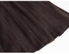 Women's Plus Size Khaki Wool Pleated A-Line Skirt - High Waist, Short Length, Ideal for Spring and Autumn
