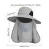 Outdoor UV Protection Sun Hat Fishing Hat with Face Cover and Neck Flap for Men and Women Hiking Climbing Gardening