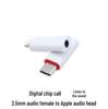 3.5mm Female to Type-C Audio Adapter for Apple & Huawei Devices - Compatible with 3.5mm Headphones