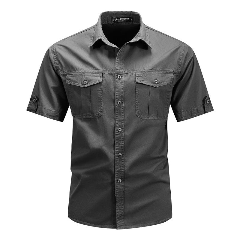Men's 2025 Summer Trendy Street Style Loose Short-Sleeve Shirt