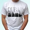 Dubai s&w weiß Kinder Jungen T-Shirt Stadtflagge Urlaubs Oberteil T-Shirt s s Kinder Babygrößen