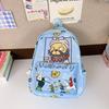 Kindergarten Grundschüler Schultasche Cartoon Niedlich Ausländischer Stil Druck Jungen und Mädchen Rucksack Kinderrucksack