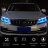 1PC Ultra-Thin Car LED Daytime Running Light Soft Tube Strip Colorful Water Light Guide Car Light