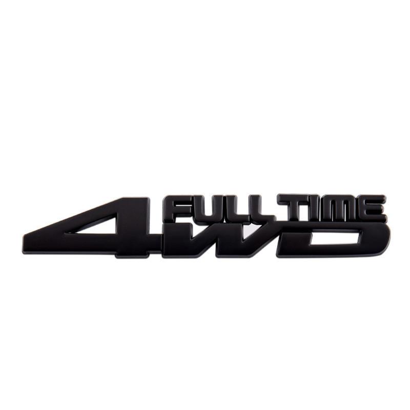 3D Metal Car Badge Fender Trunk Full Time 4WD Logo Sticker Emblem For Jeep Compass Grand Cherokee Honda Kia Toyota Accessories uy1