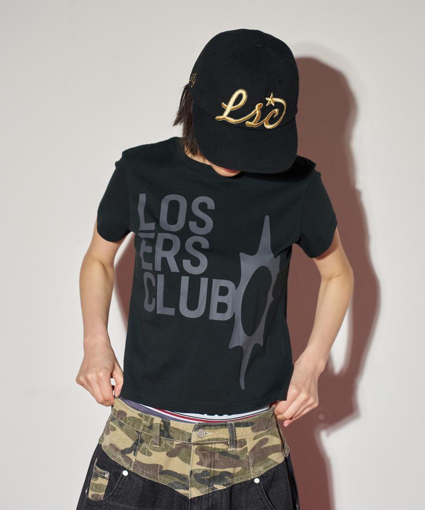 Lujeoseukeulleob Logo Short Sleeve T-Shirt Women'S Fit Black