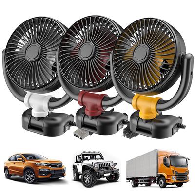 5V/12V/24V Air Circulator Fan Low Noise Car Powerful Fan 360 Rotation Portable Automobile Air Cooler Folding for Auto SUV Summer