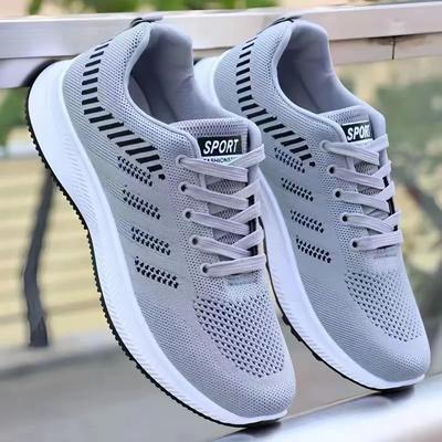 Herrenschuhe 2025 Sommer Stoff Einzelne Schuhe Atmungsaktiv Dicksohlige Freizeitschuhe Herren Koreanische Version Trendy Sportschuhe