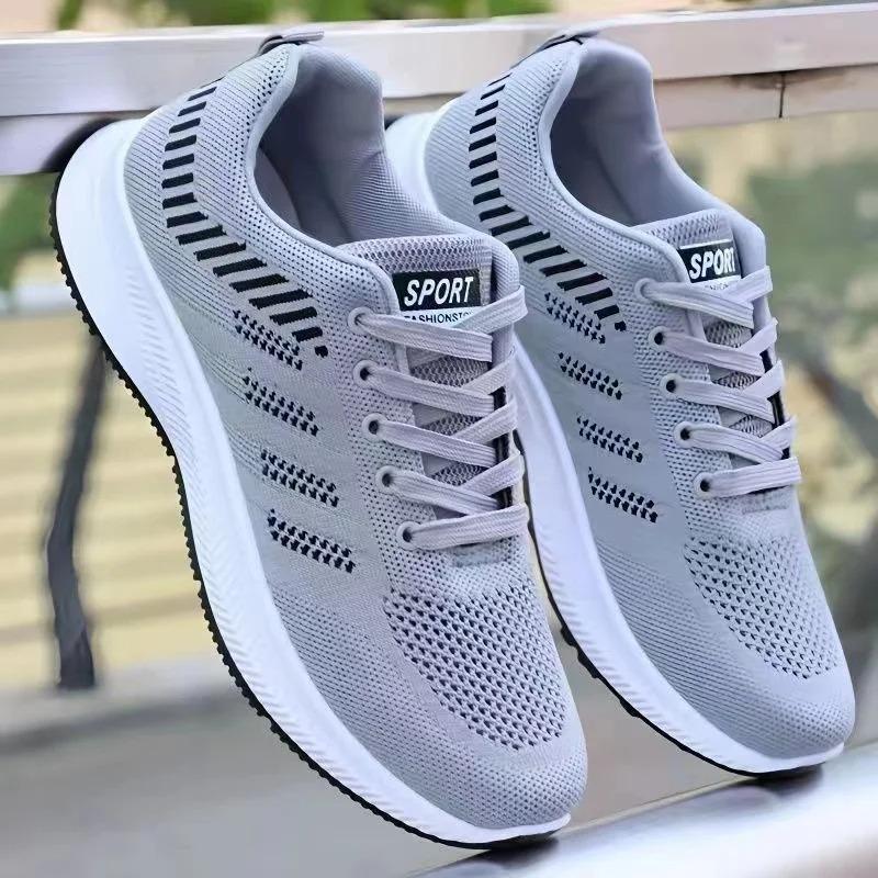 

Men s Shoes 2025 Summer Fabric Single Shoes Breathable Thick Soled Casual Shoes Men s Korean Version Trendy Sports Shoes 44