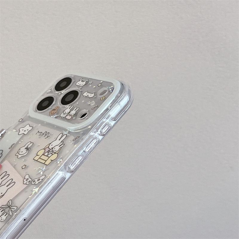 Korean Glitter Star Rabbit iPhone 17/16 Pro Max/15 Pro Case
