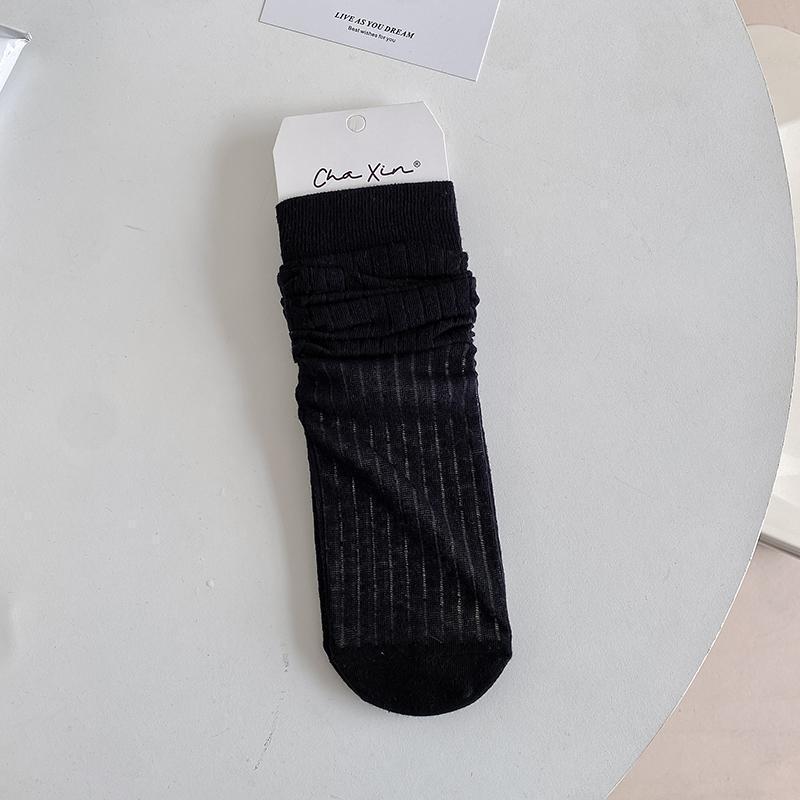 

Socks, Mid-Tube Socks, Trendy Vertical Stripes, Catwalk, Summer Thin Internet Celebrities, Super Hot Mary Jane, Pile Socks One size fits all чорний