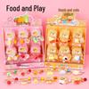 Cute Realistic Cartoon Food Squishy Toys: Slow Rebound Stress Relief Gifts for Children.