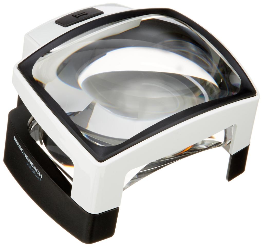 ESCHENBACH Visorx Plus Desk Magnifier, 3x Magnification with LED Light, 1566