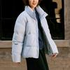 Skechers Fashion Versatile Loose Zipper Short Duck Down Jacket Unisex Outerwear P425U031-0356