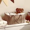 Floral Beige Foldable Mommy Bag Multi-Pocket Diaper Storage Bag  Baby Shower Gift
