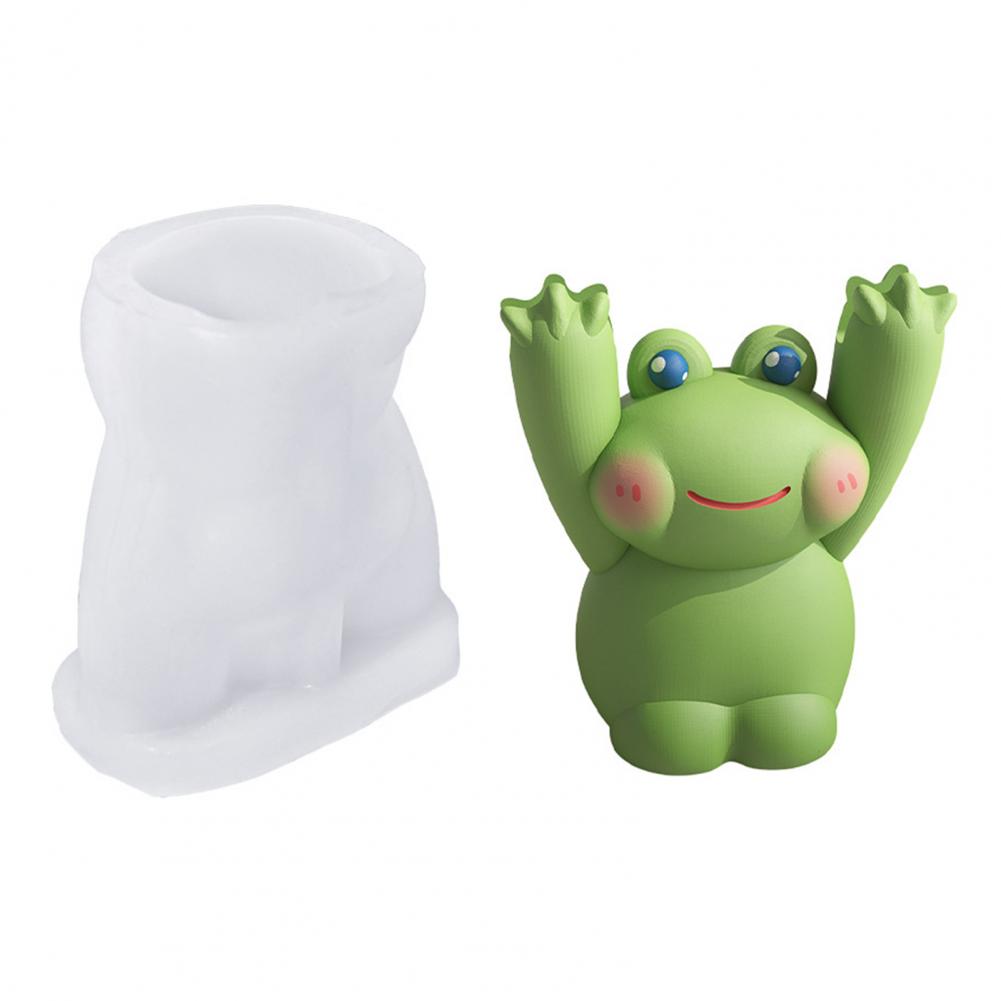 

5cm Encouragement Animal Mold Panda Frog Cat Shape Silicone DIY Craft Kit For Resin Plaster Motivational Signs Message Clip Mold