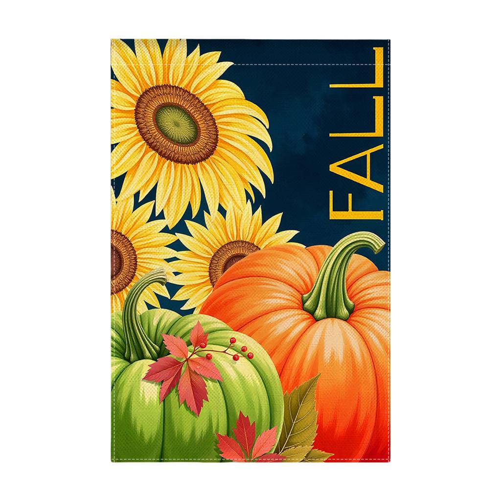 Durable Thanksgiving Fall Garden Flag Outdoor Yard Decoration Thanksgiving Banners for Autumn Party Home Decor