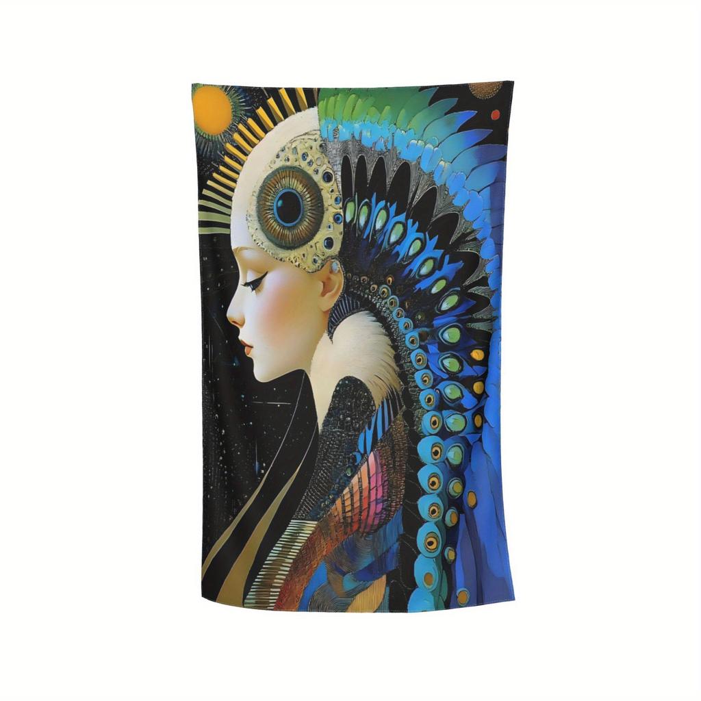 Fascinating Peacock Feather Art Bath Towel - Soft, Ultra Absorbent, Unique Design for Home Decor & Ideal Gift Choice